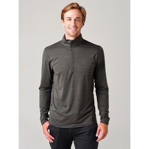 Vuori | Ease Performance Half Zip Charcoal Heather